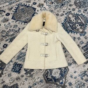 CALVIN KLEIN cream colored cardigan sweater